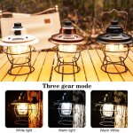 Lampe led portable a suspension, rechargeable par usb, luminaire d'extrieur, idal pour un jardin ou ...