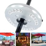 Lampes led sans fil pour parasols et tentes - 24 modes d'éclairage, alimentées par batterie, installation ... Lampes led sans fil pour parasols et tentes - 24 modes d'éclairage, alimentées par batterie, installation ...