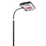 Lampe led sur pied pour plantes de 1, 6 m avec minuterie et variateur le noir