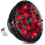 Lampe de luminotherapie rouge, appareil de luminotherapie infrarouge 54 w 18 led, ampoule combinee rouge ... Lampe de luminotherapie rouge, appareil de luminotherapie infrarouge 54 w 18 led, ampoule combinee rouge ...