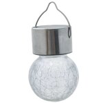Lampe multicolore solaire inox a suspendre progarden Lampe multicolore solaire inox a suspendre progarden
