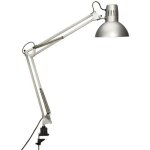 Lampe � pince maul maulstudy 60 w pivotable, inclinable argent