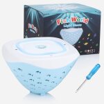 Lampe de piscine flottante  led avec projection de poissons, 6 modes et 4 couleurs, pour enfants, baignoire, ...