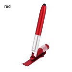 Lampe de poche portable 4 en 1, stylo a bille pliable pour t�l�phone portable, support de t�l�phone multifonct ...