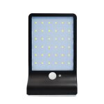 Lampe solaire ext�rieur patio eclairage cl�ture rue 48led capteur humain