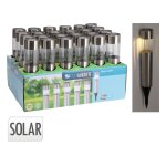 Lampe solaire inox cylindrique - progarden Lampe solaire inox cylindrique - progarden