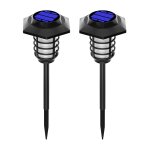 Lampes solaires de jardin impermables, clairage d'extrieur, torches d'clairage de paysage, lumires ...