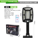 Lampe solaire led cob / smd avec 3 modes d'éclairage, imperméable, capteur de mouvement, eclairage d'extérieur ... Lampe solaire led cob / smd avec 3 modes d'éclairage, imperméable, capteur de mouvement, eclairage d'extérieur ...