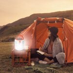 Lampe solaire led etanche avec chargeur usb, eclairage d'urgence pour camping, randonne, pche