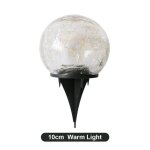 Lampe solaire led imperméable avec boule de verre craquelé, eclairage d'extérieur, luminaire décoratif, ... Lampe solaire led imperméable avec boule de verre craquelé, eclairage d'extérieur, luminaire décoratif, ...