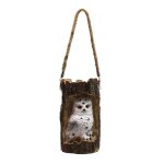 Lampe solaire led en rsine hibou, lanterne suspendue, impermable, pour l'extrieur, luminaire dcoratif ...