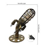 Lampe steampunk industrielle vintage, eclairage de bureau en forme de fusée, décor rétro pour la maison, ... Lampe steampunk industrielle vintage, eclairage de bureau en forme de fusée, décor rétro pour la maison, ...