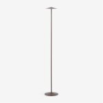Lampe sur pied led sans fil pour ext�rieur en fer emilein marron chocolat
