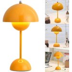 Lampe de table champignon nordique rechargeable tactile a intensite variable 3 couleurs, decoration de ... Lampe de table champignon nordique rechargeable tactile a intensite variable 3 couleurs, decoration de ...