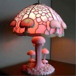 Lampe de table creative en verre teinte colore, serie plantes, veilleuse pour chambre a coucher, 2023 ...