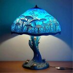 Lampe de table creative en verre teinte colore, serie plantes, veilleuse pour chambre a coucher, 2023 ...