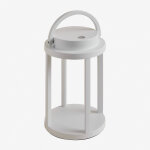 Lampe de table led sans fil pour ext�rieur en aluminium arelvy blanc