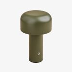 Lampe de table led sans fil pour ext�rieur en fer loentia vert olive intense