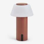 Lampe de table led sans fil pour ext�rieur en fer socotra terracota