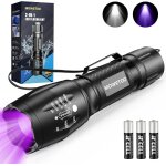 Lampe torche, uv 2 en 1 uv lumière, 395nm ultraviolette 4 modes, détecteur pour billets de banque contrefaits, ... Lampe torche, uv 2 en 1 uv lumière, 395nm ultraviolette 4 modes, détecteur pour billets de banque contrefaits, ...