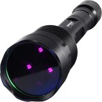 Lampe torche uv 365nm puissante lumi�re noire, 3 leds lampe de wood 36w rechargeable portable, lampe ...