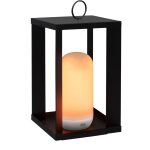 Lanterne de jardin en m�tal sur batterie siroco 30 cm