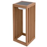 Lanterne solaire d�corative bois bois h50cm