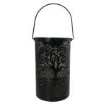 Lanterne solaire en fer forg, impermable, ajoure, dcoration pour jardin, patio, cour, table