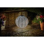 Lanterne solaire jumbo damasque en metal ajoure Lanterne solaire jumbo damasque en metal ajoure