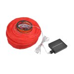 Lanterne solaire led 10 pouces  5 cordes, lampe d'extrieur impermable en tissu dcoratif chinois