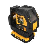Laser croix compact dewalt xr 18v faisceaux verts - 1 batteries 2. 0 ah - dcle34021d1 - qw