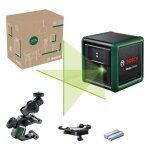 Laser lignes bosch - quigo green (livr� avec 2 piles, une pince universelle mm2 et 1 adaptation de fixation) ...