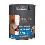 Lasure bois acrylique satin haute résistance teinte chêne clair 0. 75l addict Lasure bois acrylique satin haute résistance teinte chêne clair 0. 75l addict