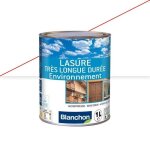 Lasure tr�s longue dur�e - incolore - 1 litre - environnement blanchon
