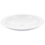 Lavabo 59, 3x35, 1x10, 7 cm fonte minrale / marbre blanc