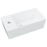 Lavabo blanc 48x25x15 cm cramique