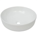 Lavabo ronde cramique blanc 41, 5 x 13, 5 cm