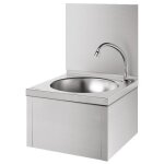 Lave - mains mural sxs - m�canique - commande au genou - inox delabie