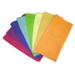 Lavettes microfibres - lot de 8 - multi - usages rozenbal