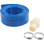 Layflat tuyau de refoulement 10 m x 50 mm, avec 2 clips et connecteur, convient aux pompes submersibles ... Layflat tuyau de refoulement 10 m x 50 mm, avec 2 clips et connecteur, convient aux pompes submersibles ...