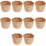 Lbgwp60 - lot de 10 mini paniers a fleurs en rotin - panier a plantes en rotin - mini paniers a fruits ... Lbgwp60 - lot de 10 mini paniers a fleurs en rotin - panier a plantes en rotin - mini paniers a fruits ...