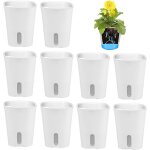 Lbgwp60 - lot de 10 pots de fleurs a arro automatique - en plastique - mini pots de fleurs avec système ... Lbgwp60 - lot de 10 pots de fleurs a arro automatique - en plastique - mini pots de fleurs avec système ...