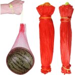 Lbgwp60 - lot de 100 hamacs melons pour treillis, sacs de support de pastque de 45 cm, avec cordon de ...