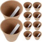 Lbgwp60 - lot de 100 pots de fleurs en tourbe biodgradables pour plantes de transplantation
