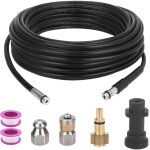 Lbgwp60 - 10m tuyau dbouche canalisation pour krcher, kit de nettoyage du tuyau de vidange du nettoyeur ...