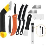 Lbgwp60 - 11pcs grattoir a joints carrelage avec 2 lames de rechange et dure, et 1 scie coudée, grattoir ... Lbgwp60 - 11pcs grattoir a joints carrelage avec 2 lames de rechange et dure, et 1 scie coudée, grattoir ...