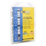 Lbgwp60 - 1627 agrafes de type 140 en tailles assorties & clous de type 180 (18g) / 10 mm, galvaniss, ...