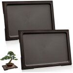Lbgwp60 - lot de 2 bacs a bonsaï bacs d'humidité, bacs drainage carrés en plastique pour pots fleurs, ... Lbgwp60 - lot de 2 bacs a bonsaï bacs d'humidité, bacs drainage carrés en plastique pour pots fleurs, ...