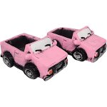 Lbgwp60 - lot de 2 mini pots de fleurs vintage en bton en forme de voiture pour plantes succulentes ...