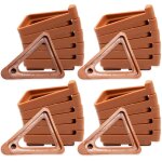 Lbgwp60 - lot de 24 pieds triangulaires pour pot de fleurs ¿ rehausseurs invisibles pour intrieur et ...